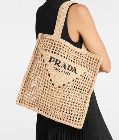 prada raffia tote beige|Prada raffia tote dupe.